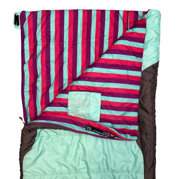 The North Face Youth Dolomite 3S Sleeping Bag Heat Seeker Blue Pink Purple Camp - Picture 4 of 11